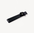 Moon & Crystal Tie Bar in Black