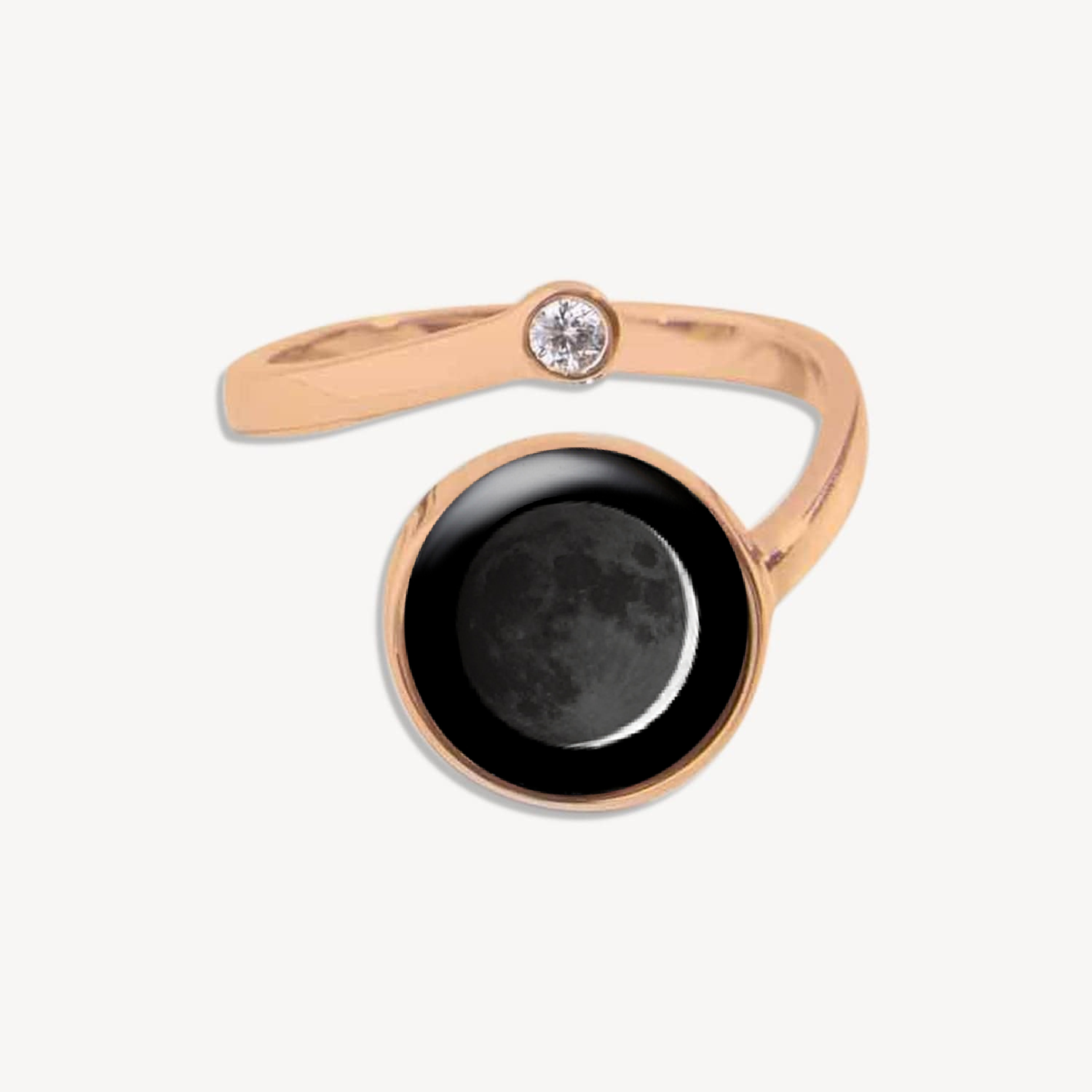 Cosmic Spiral Ring In Rose Gold
