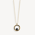 One Moon Locket in Gold