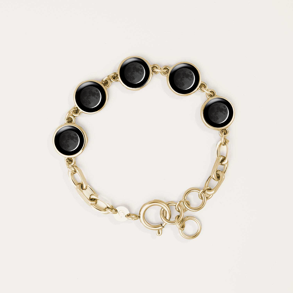 Lunar Link V Bracelet in Gold
