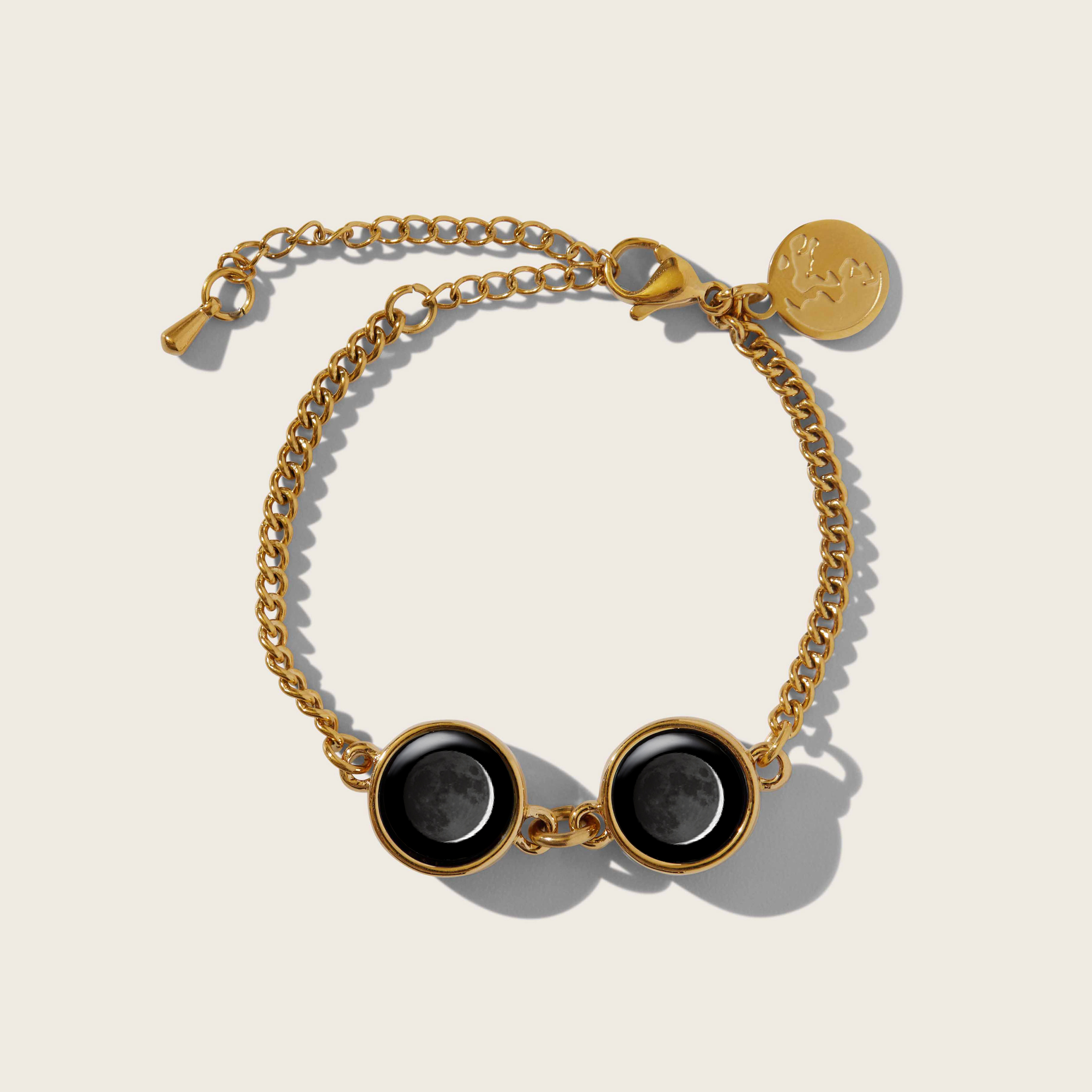 Double Moon Pallene Bracelet in Gold