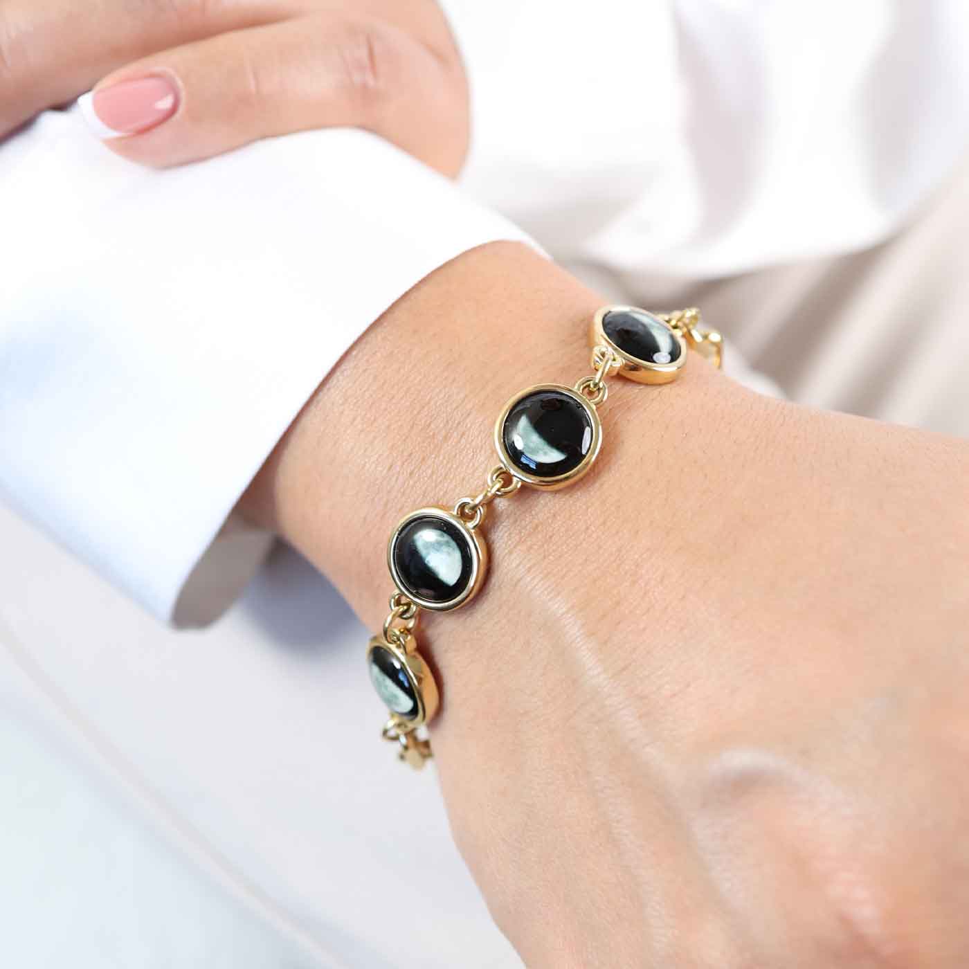 Lunar Link IV Bracelet in Gold