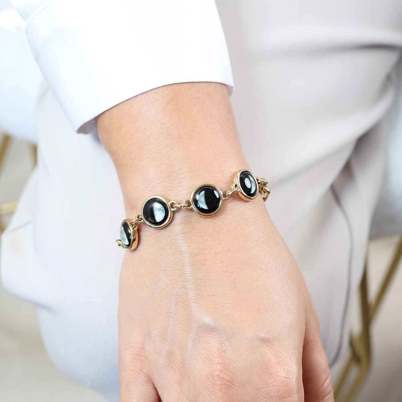 Lunar Link IV Bracelet in Gold