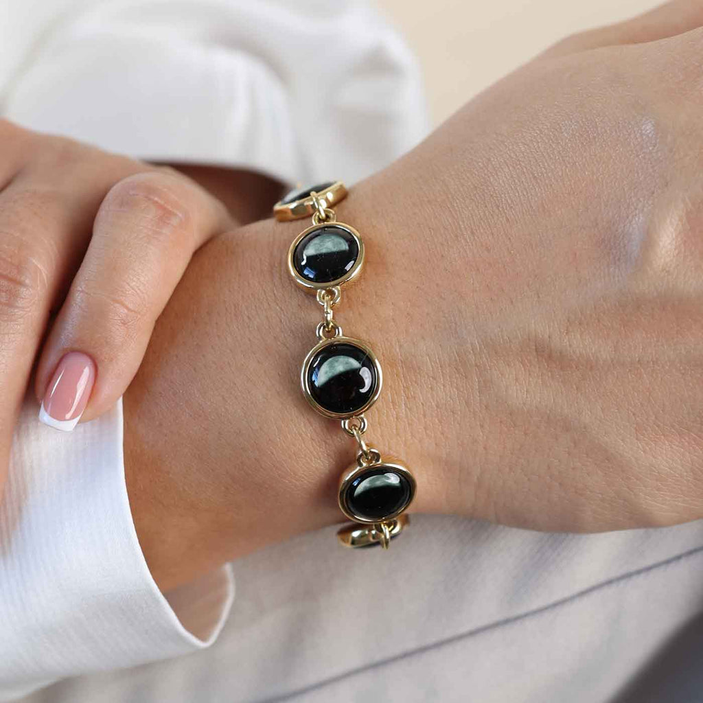 Lunar Link V Bracelet in Gold